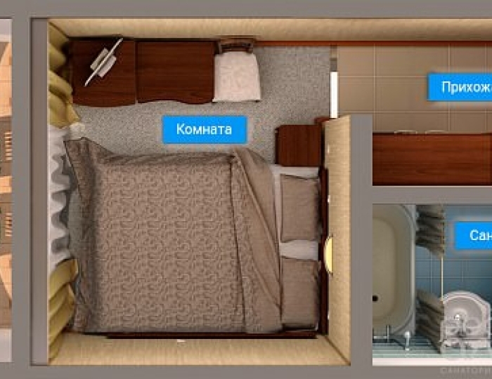 Одноместный стандарт - Санаторий «Родник Алтая» Белокуриха