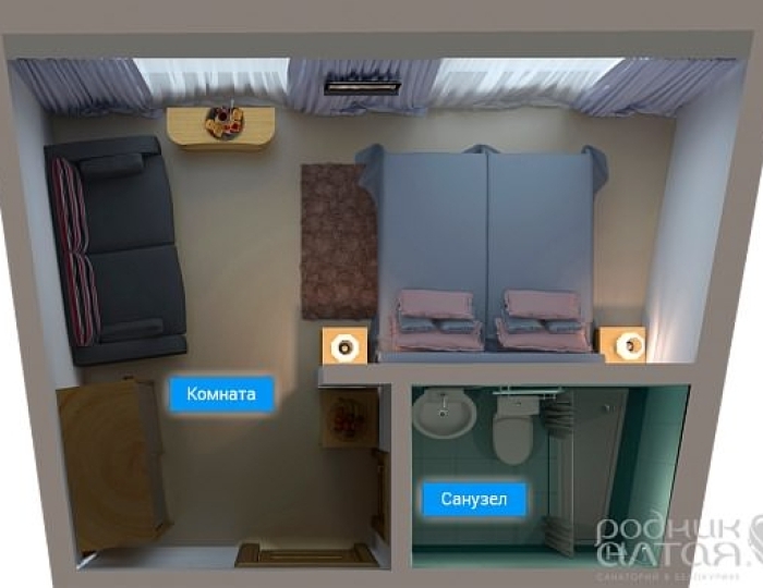 Джуниор сюит (без балкона) - Санаторий «Родник Алтая» Белокуриха